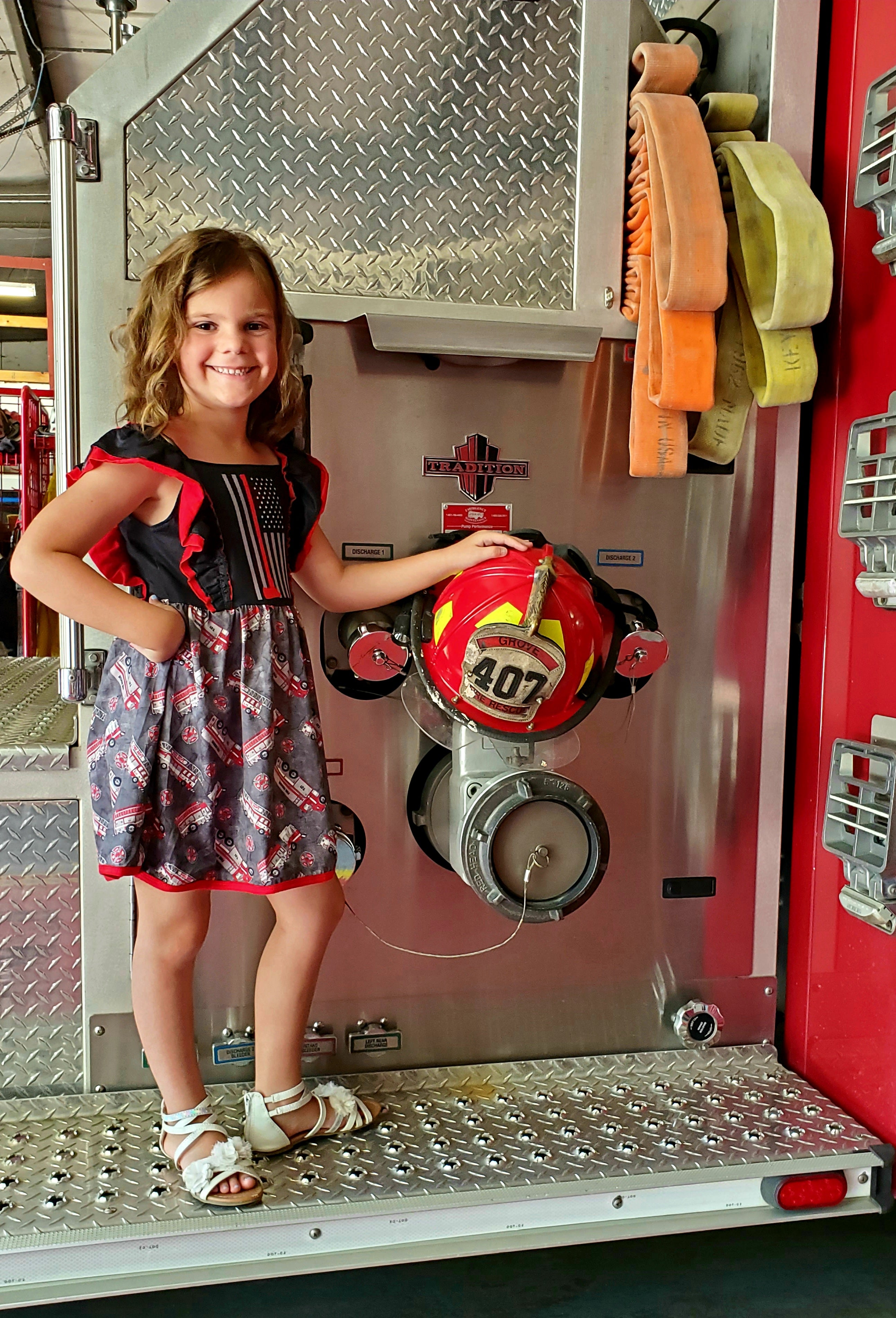 Firefighter Thin Red Line Dress