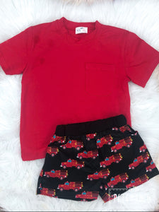 Fire Truck Short Set (Boys)