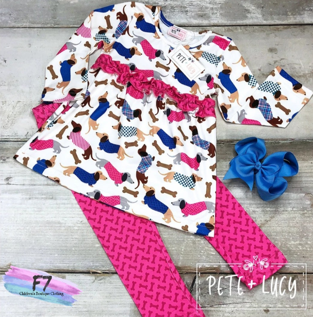 Hot Diggity Dog Pant Set (Infant)