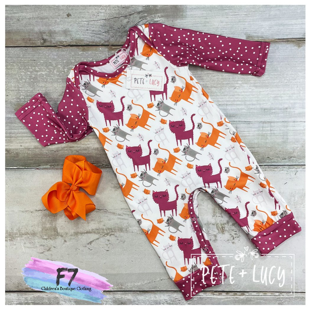 Krazy Kitties Romper