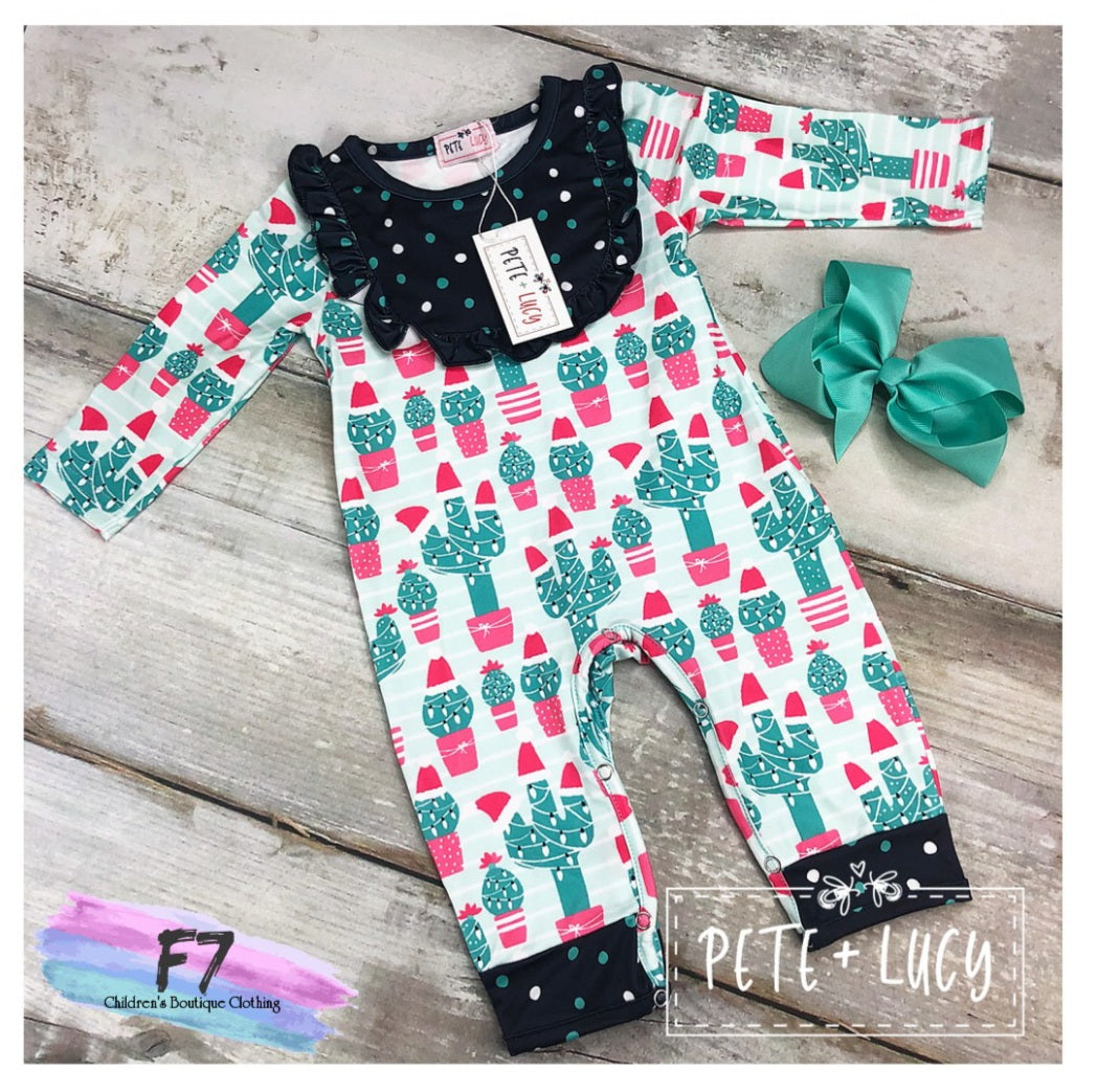 Winter Cactus Romper