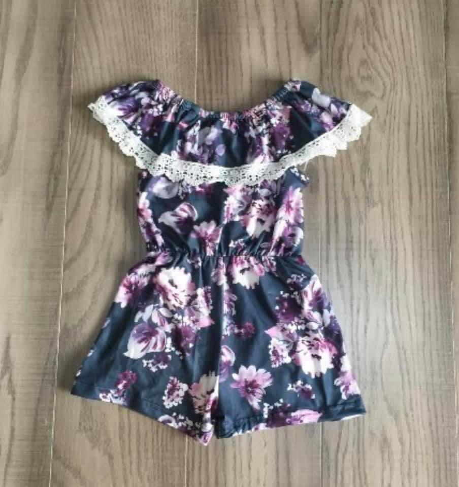 Dark Floral Romper (Infant)