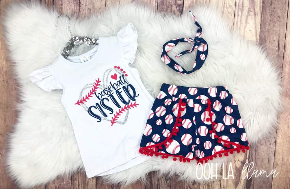 Baby Girl Baseball Outfit