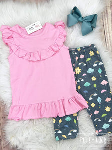 Spring Weather Capri Set